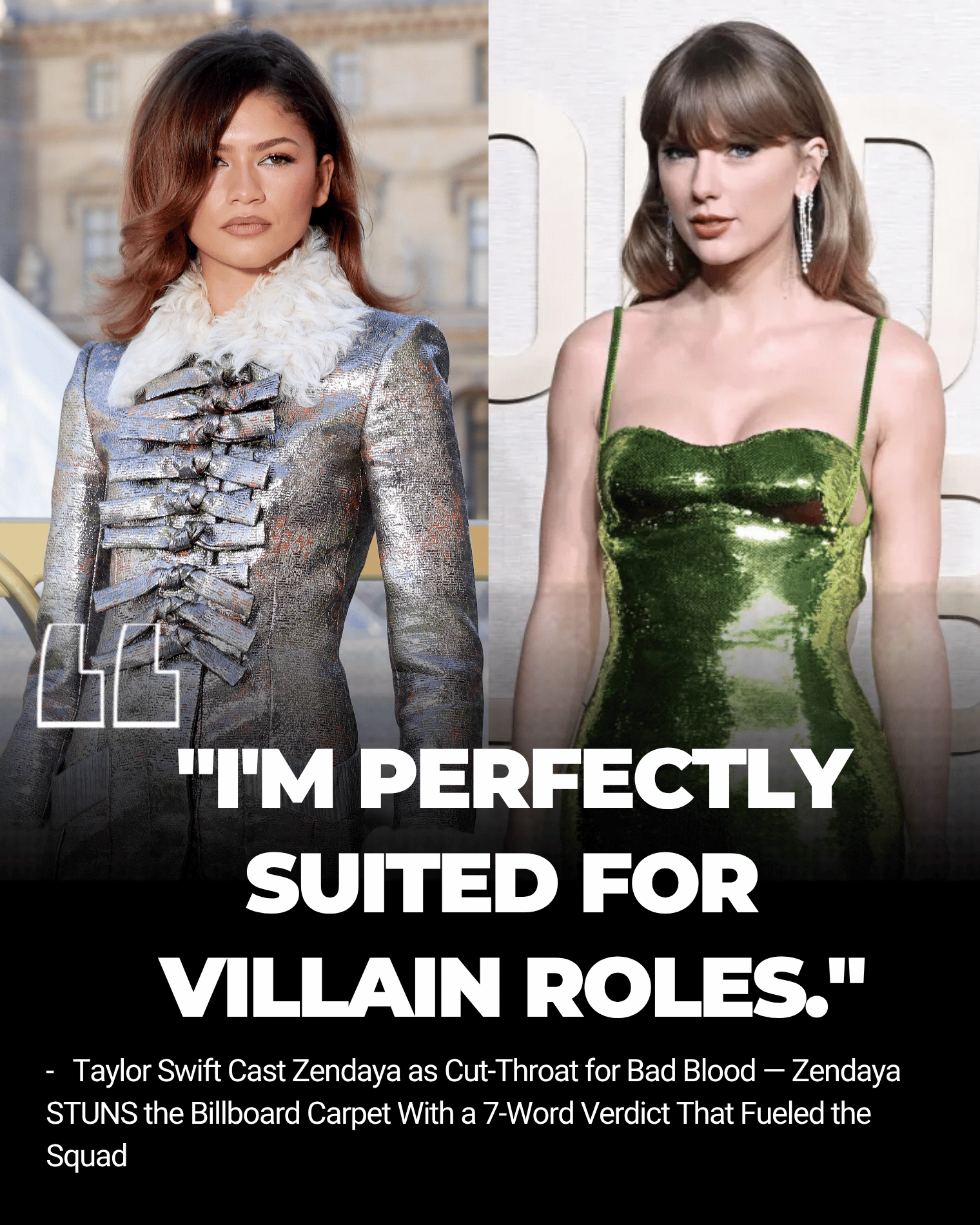 Taylor Swift Cast Zendaya as Cut-Throat for Bad Blood — Zendaya STUNS the Billboard Carpet With a 7-Word Verdict That Fueled the Squad Story was already brewing into a full-scale pop-culture detonation before the music video ever reached television.